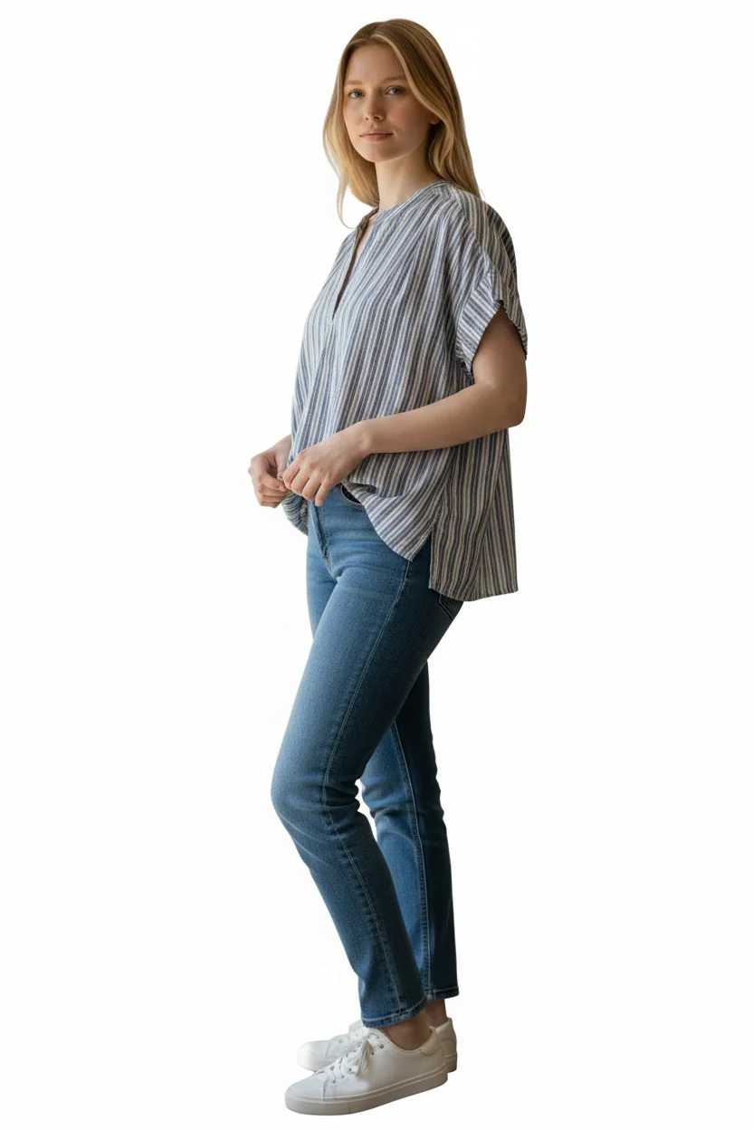 Hartford Casa Woven Pullover Shirt - Image 3