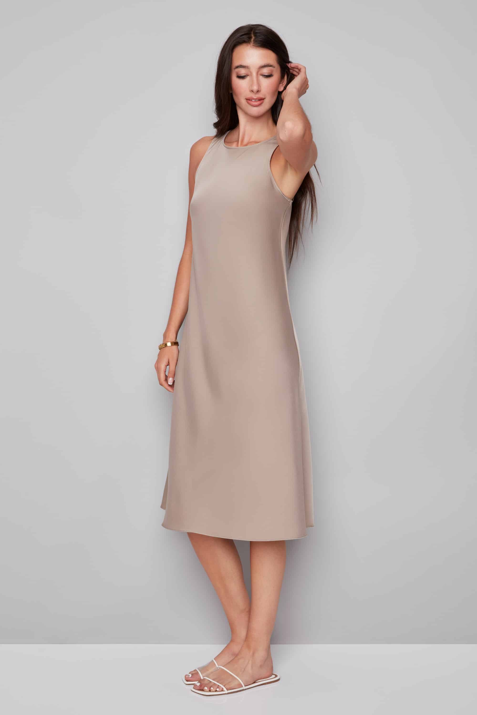 iltm (i love tyler madison) Daphne Belize Satin Sleeveless Dress - Image 3