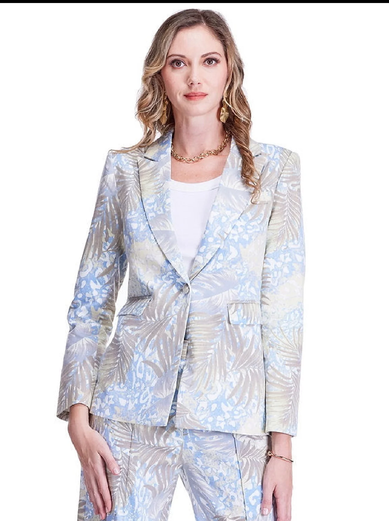 Jade Button Blazer - Image 3