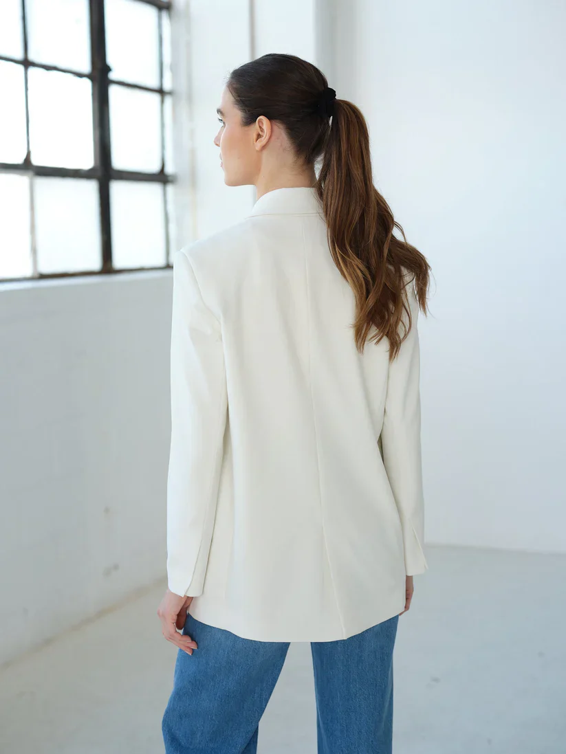 JL27 The Classic Blazer, Ivory - Final Sale - Image 5