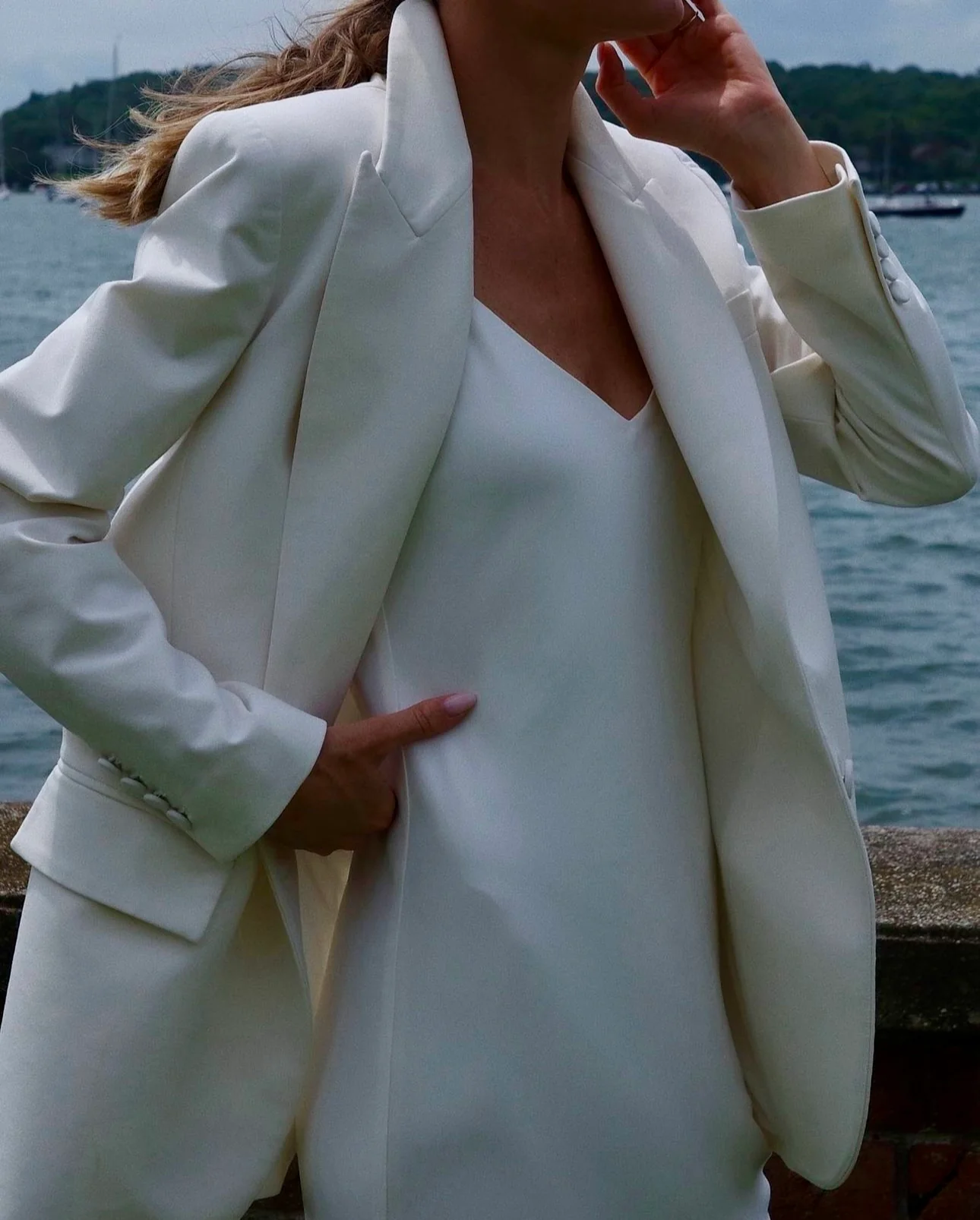 JL27 The Classic Blazer, Ivory - Final Sale - Image 9
