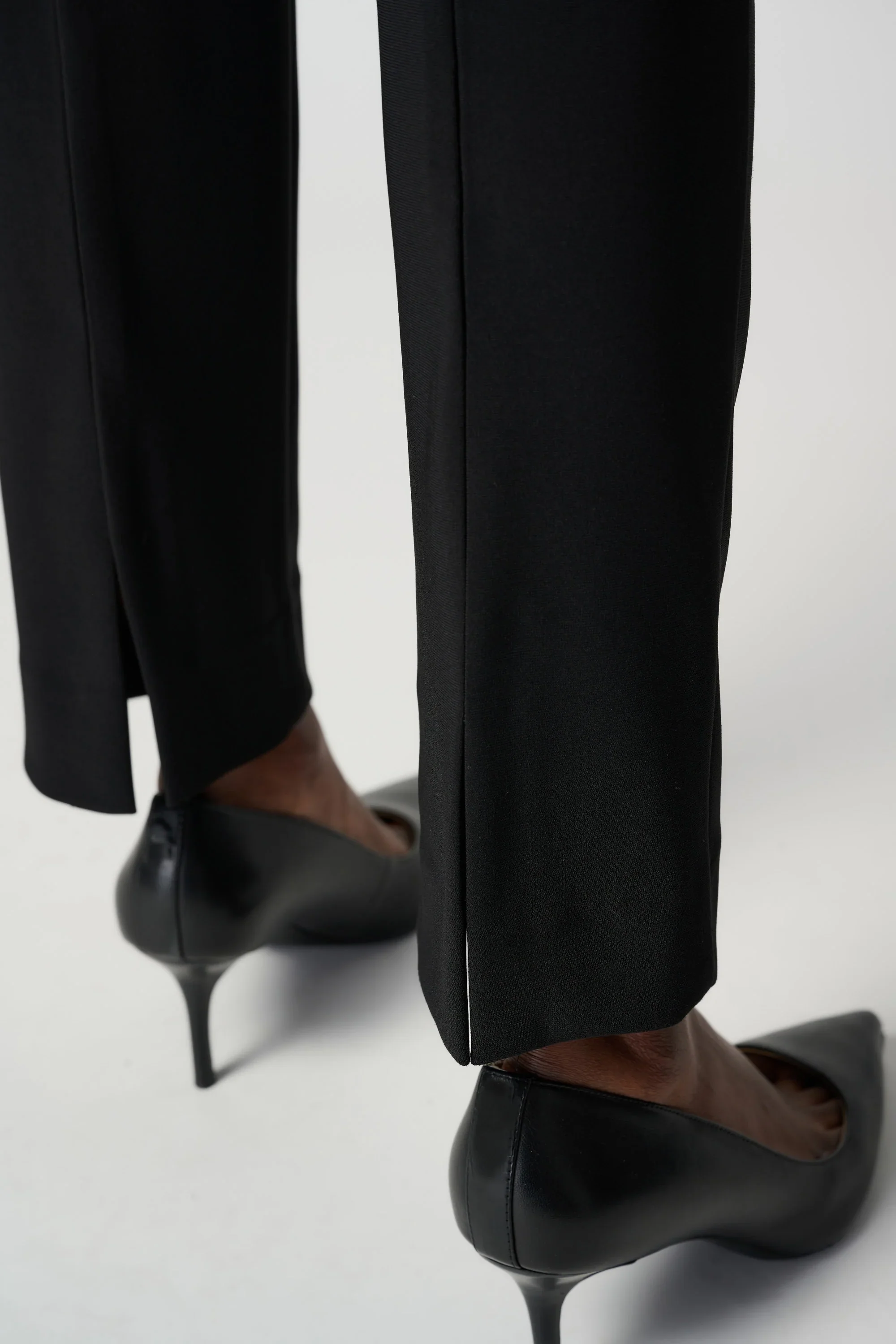 Joseph Ribkoff Classic Pull On Pants Slit Back, Black - Image 4
