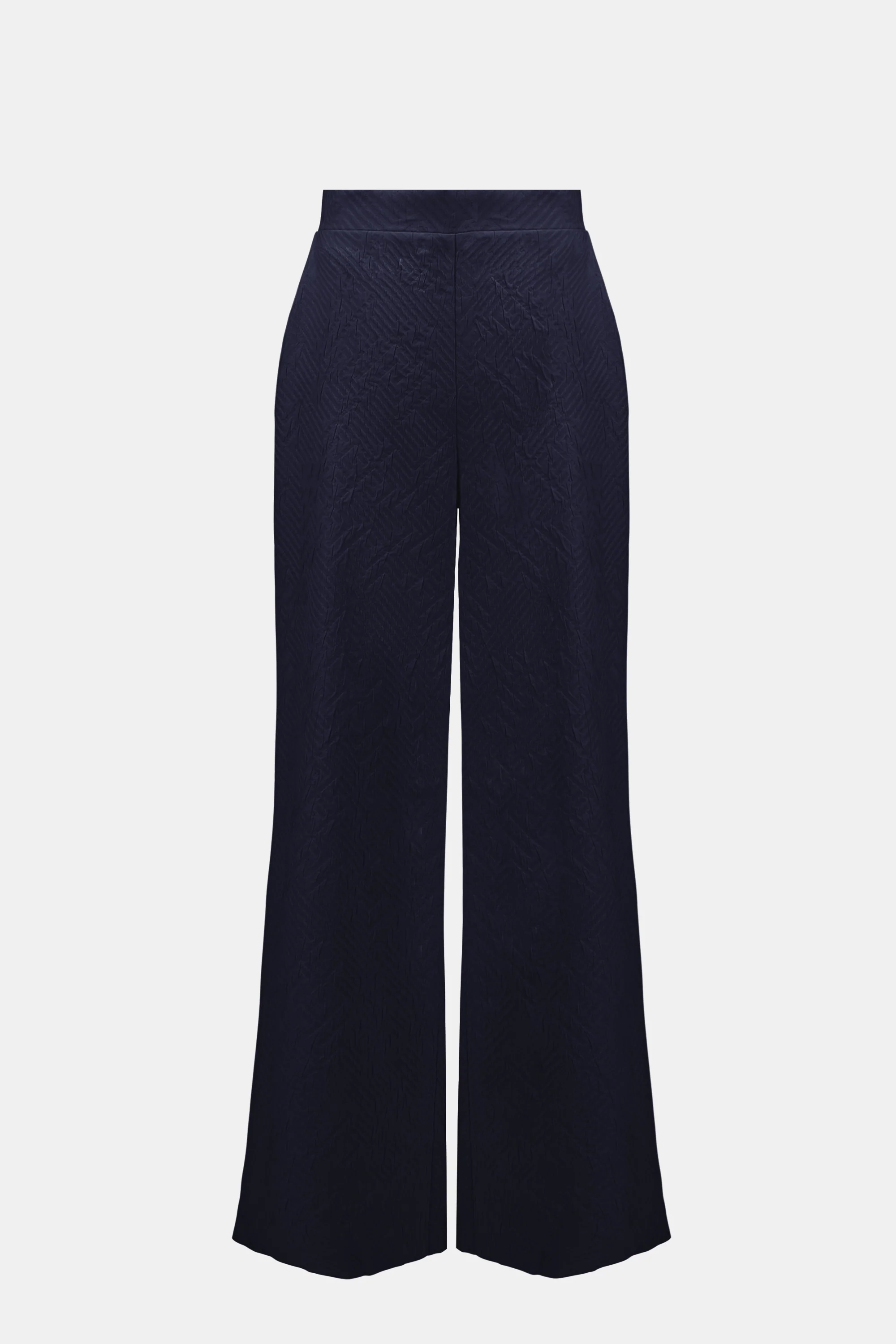 Joseph Ribkoff Jacquard Geometrical Texture Wide Leg Pull-On Pants - Image 5