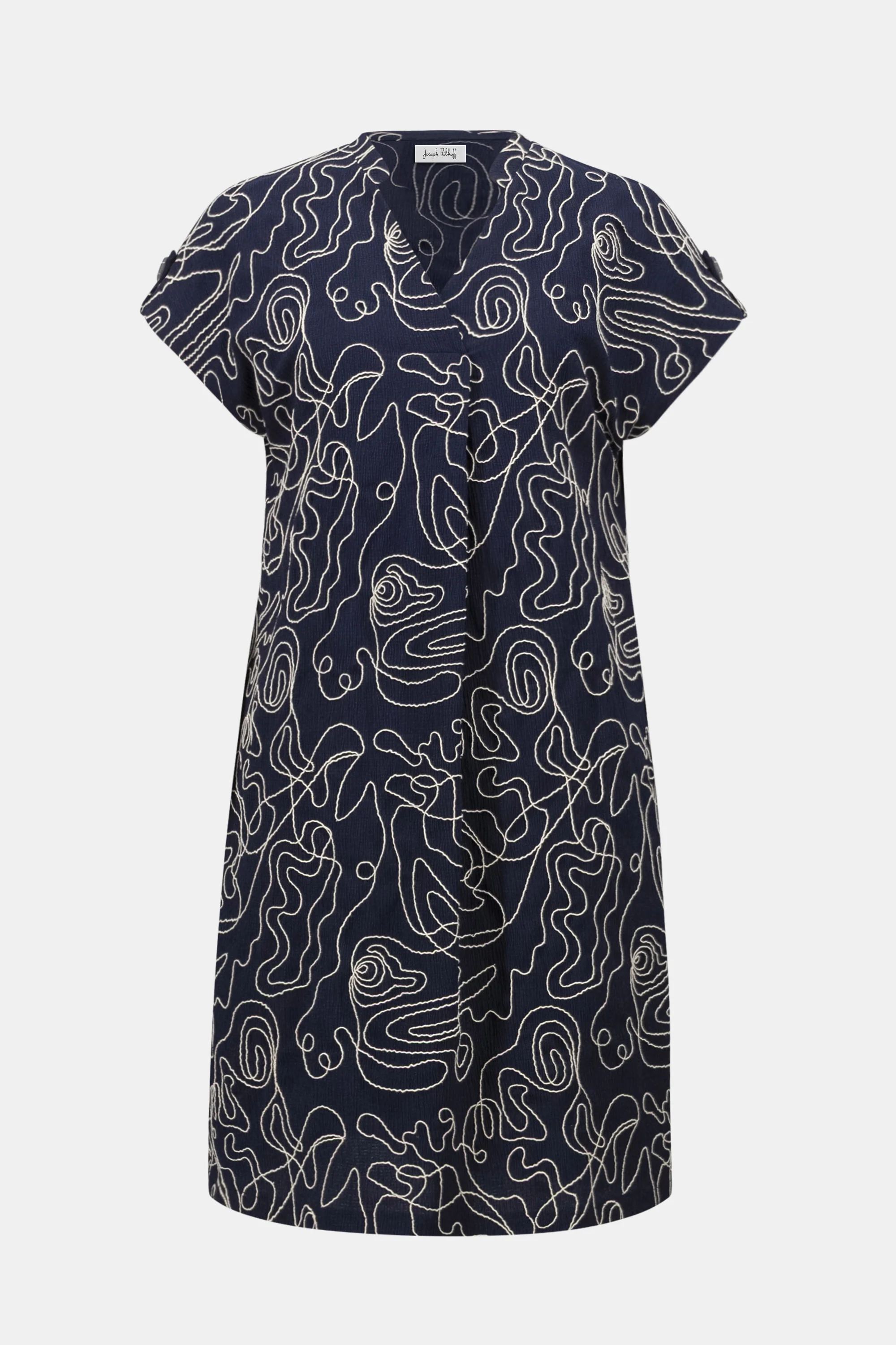 Joseph Ribkoff Novelty Abstract Print Trapeze Dress - Image 5