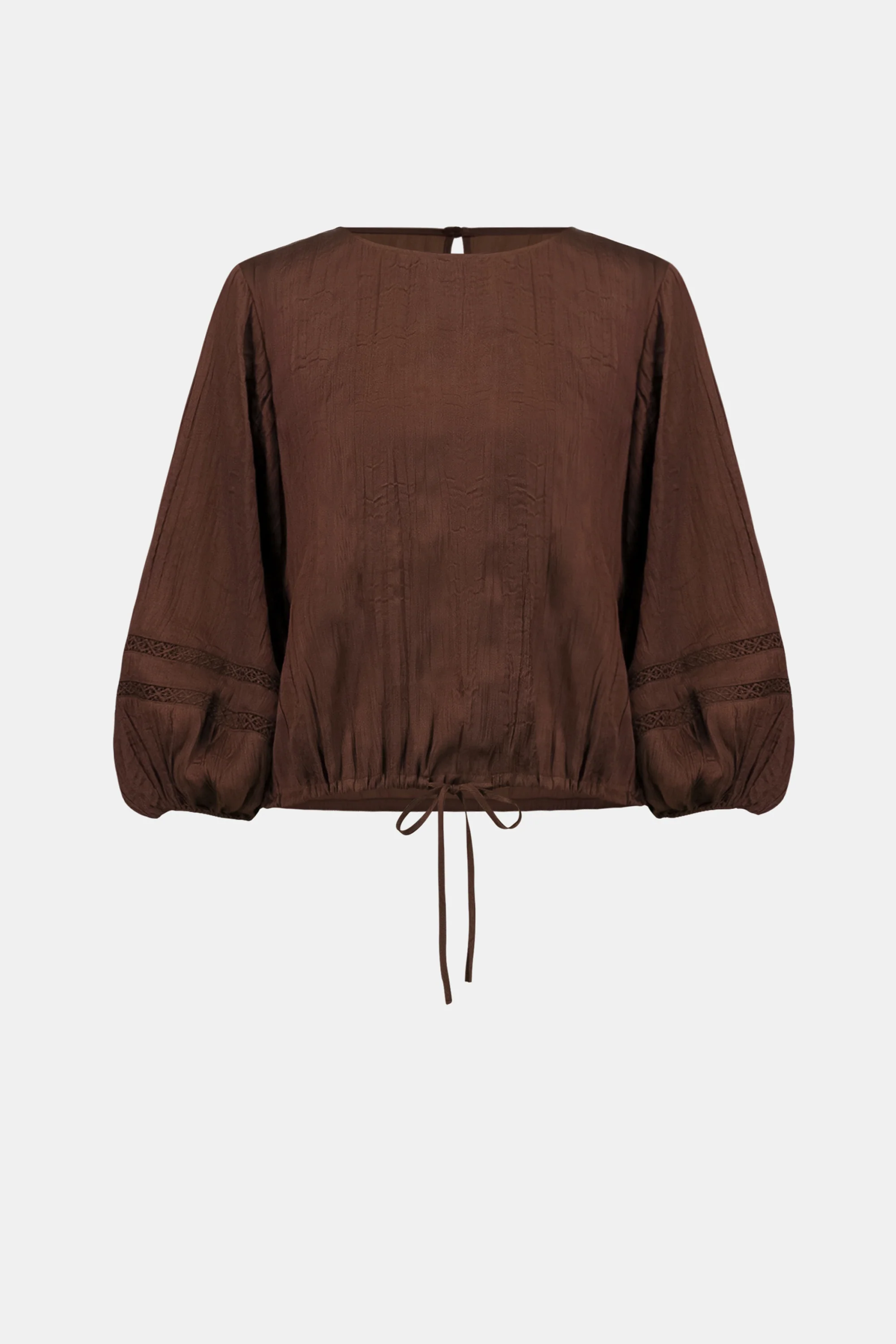 Joseph Ribkoff Pleated Satin Cocoon Top with Pleats - Image 6