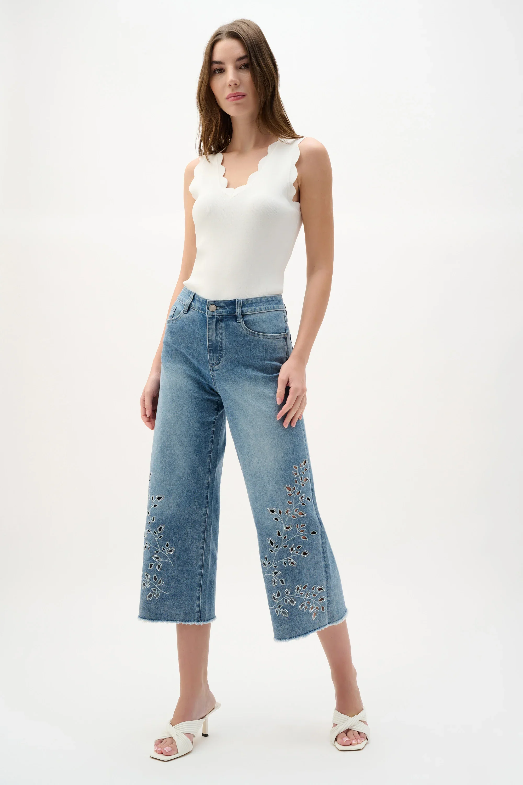 Joseph Ribkoff Sweater Knit Fitted Tank Top - Image 4