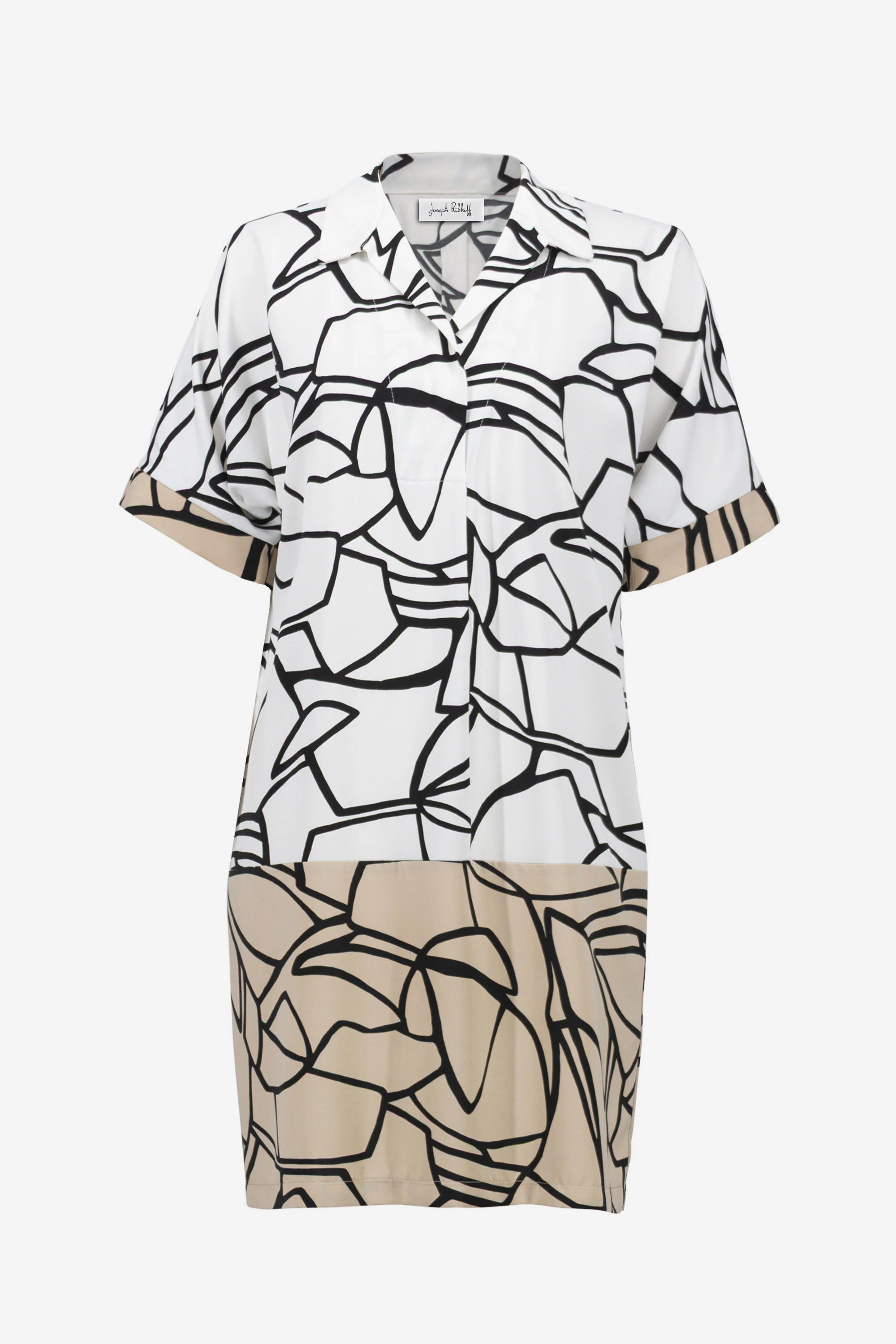 Joseph Ribkoff Woven Abstract Print Shirt Dress - Image 4