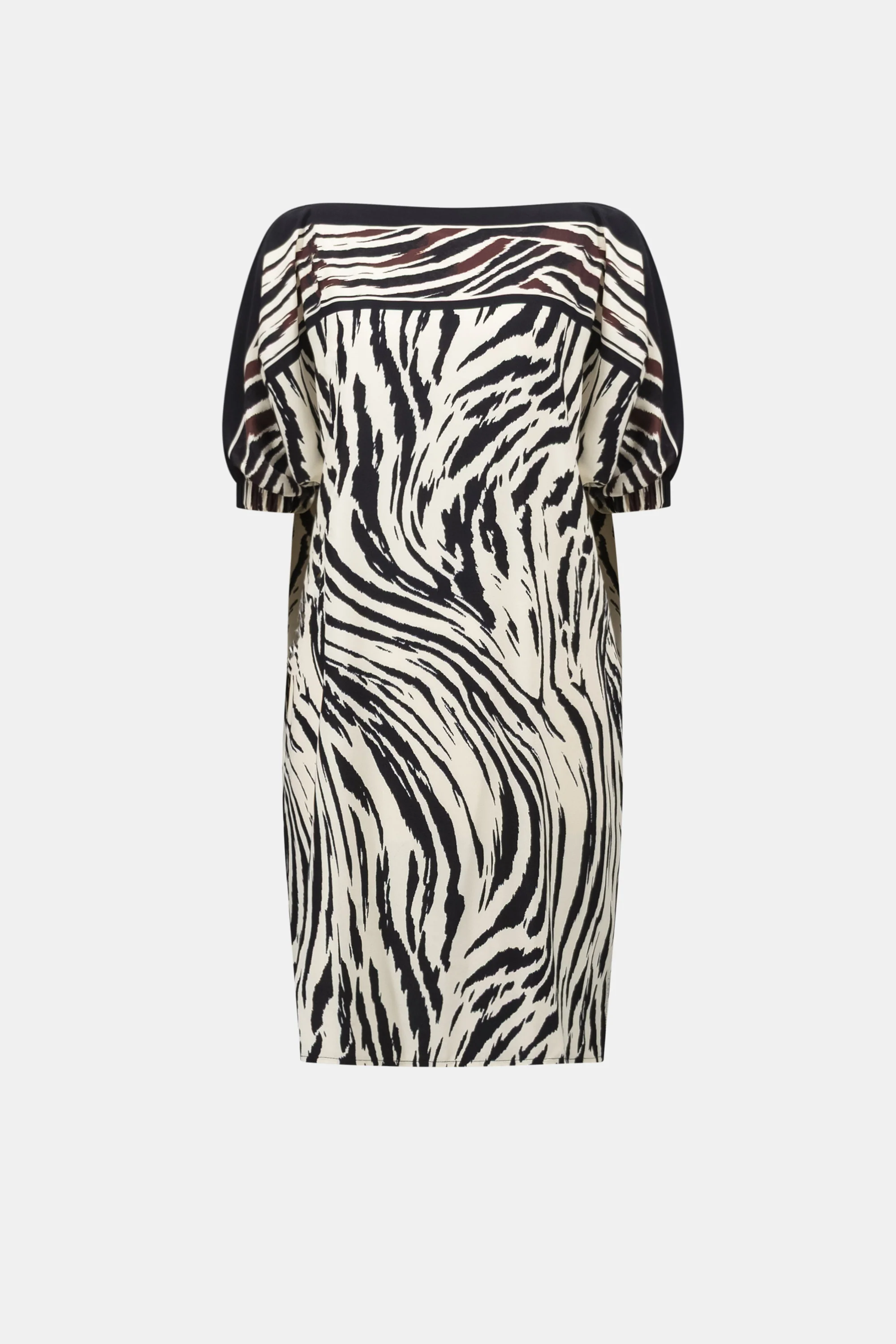 Joseph Ribkoff Woven Animal Print Straight Dress - Image 5