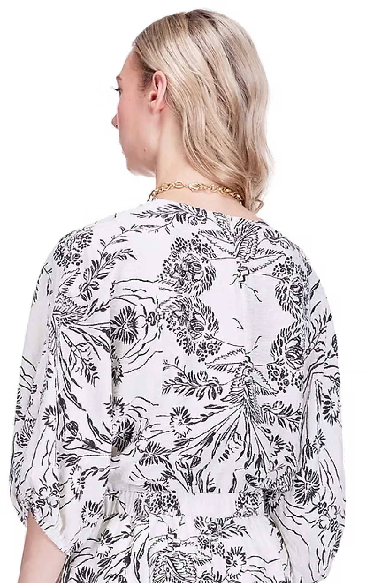 Joy Joy Gored Top, Ink Blossom - Image 2