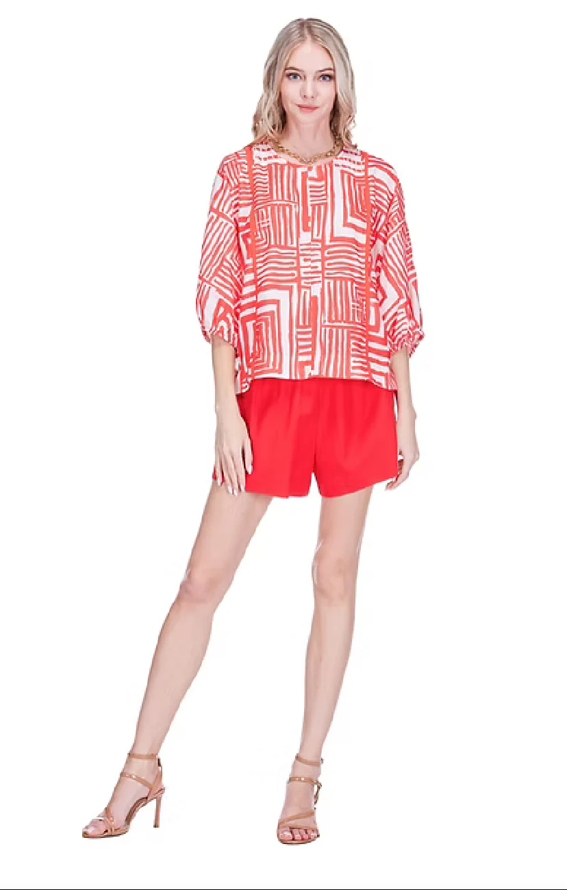 Joy Joy Gored Top, Red Echo - Image 2