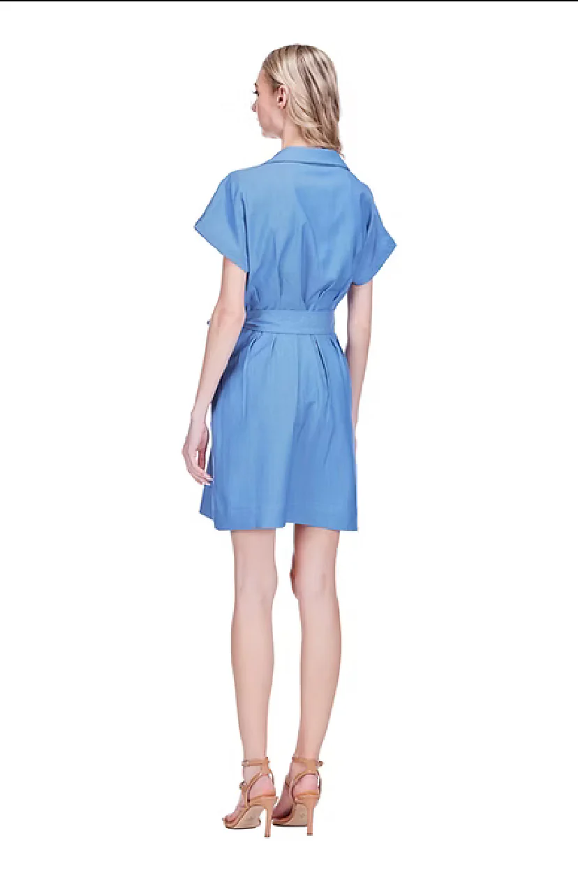 Joy Joy Waist Pleated Button Dress - Image 2