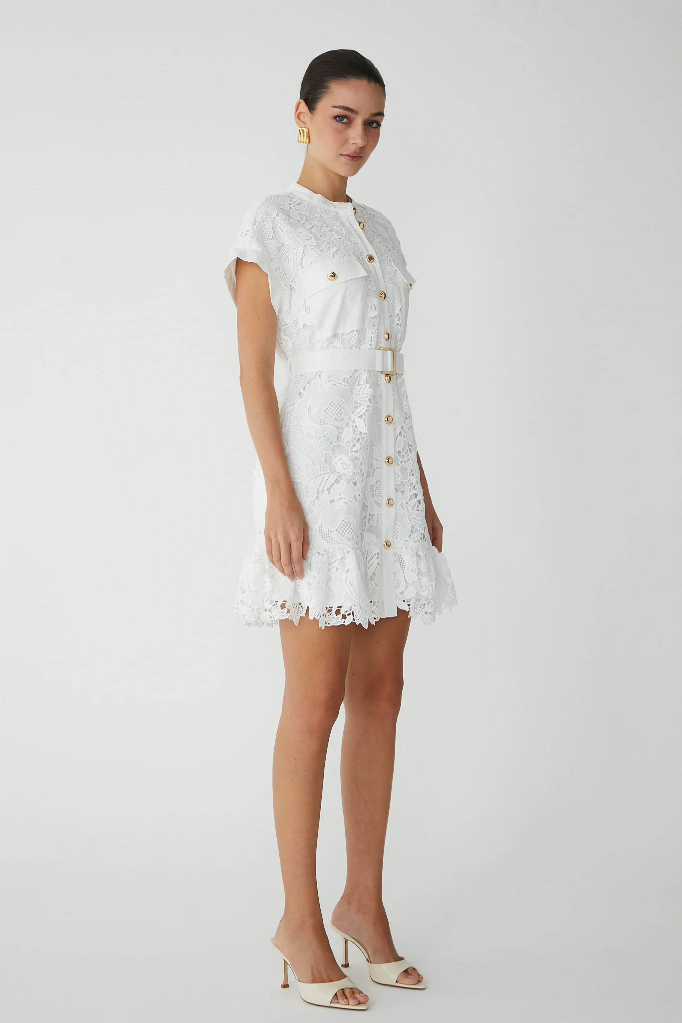 JS71 Avalina Embroidered Short Dress - Image 2