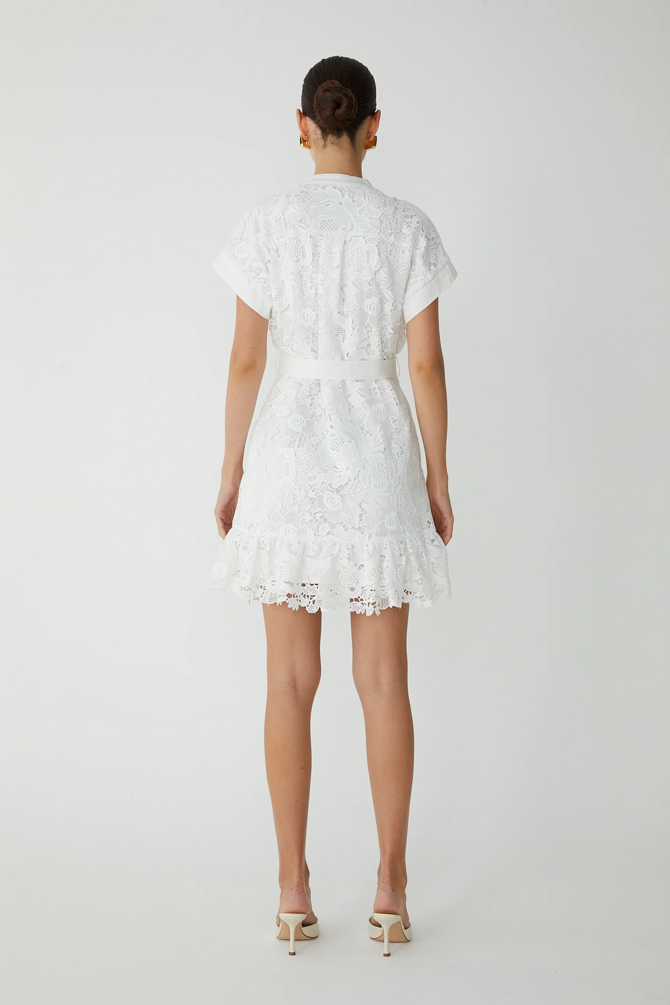 JS71 Avalina Embroidered Short Dress - Image 3