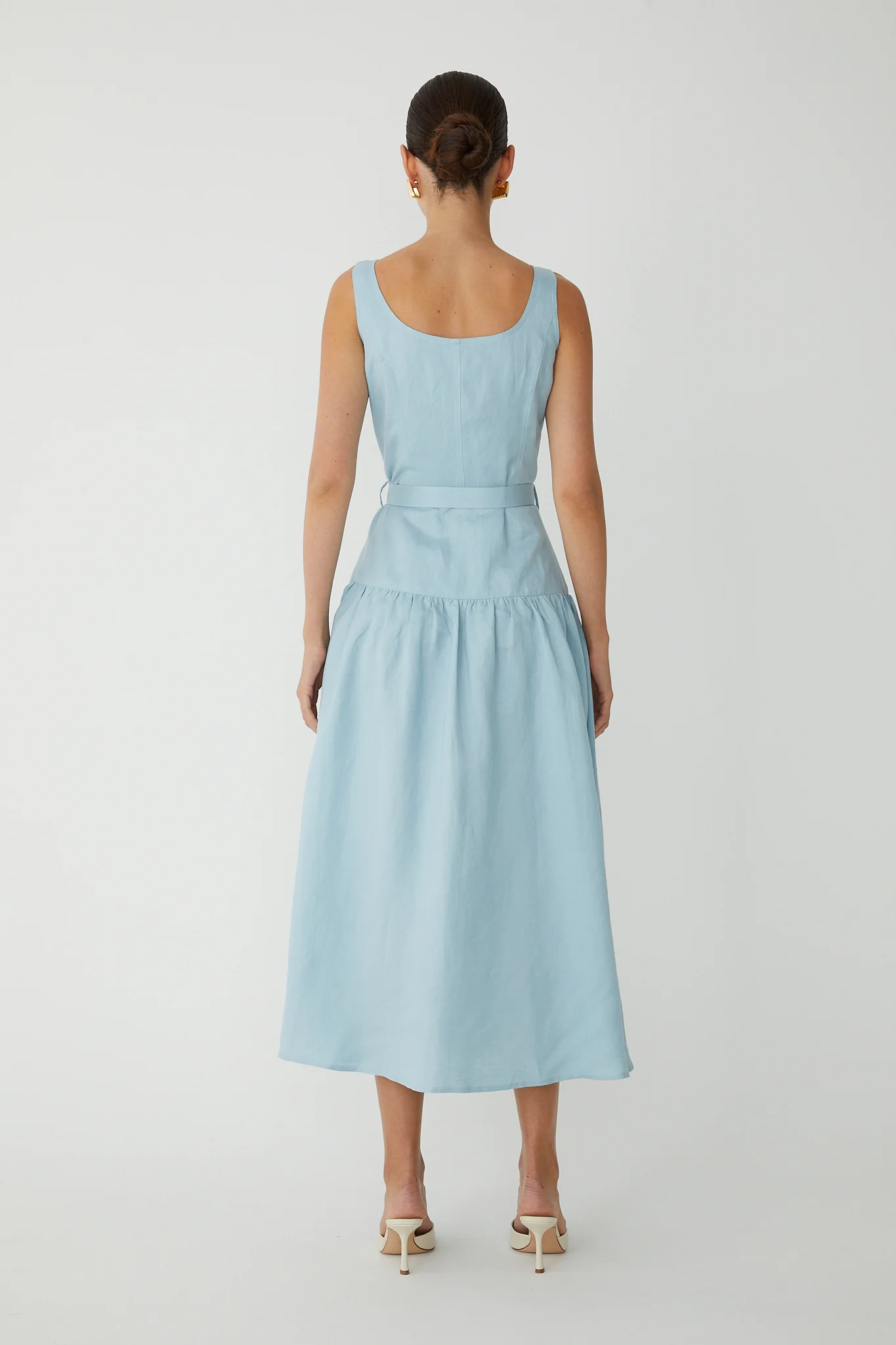 JS71 Callan Sleeveless Belted Dress - Image 2