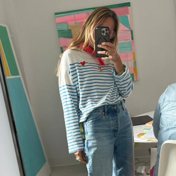 Kerri Rosenthal Artist Long Sleeve Stripe Tee - Image 5