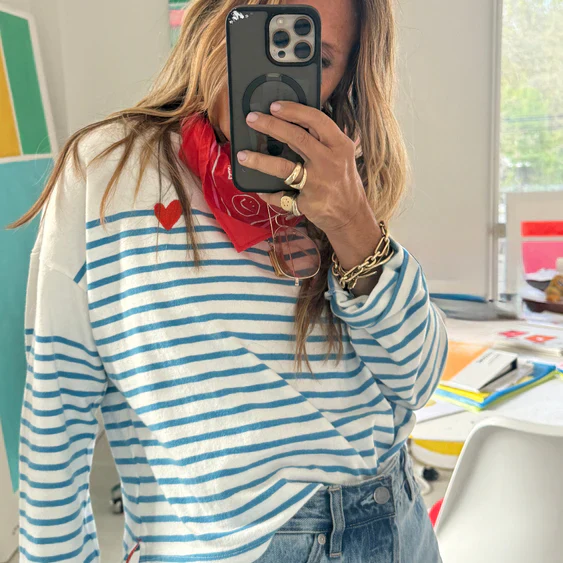 Kerri Rosenthal Artist Long Sleeve Stripe Tee - Image 6