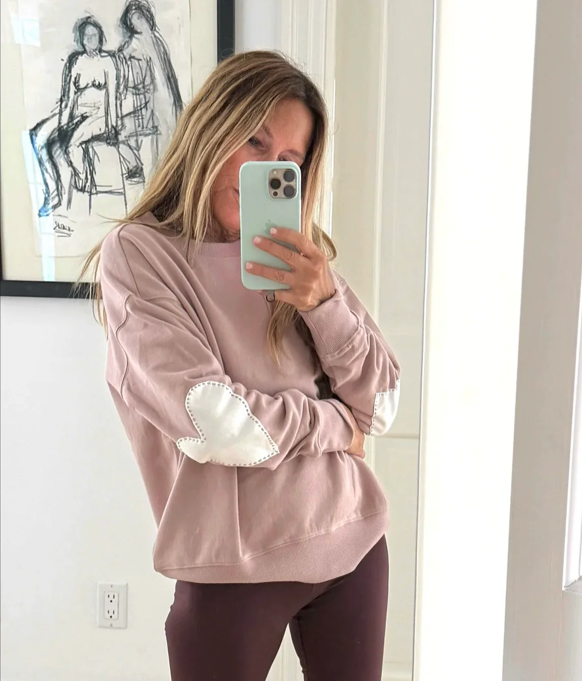 Kerri Rosenthal Ex-Boyfriend Sweatshirt, Mauve - Image 3