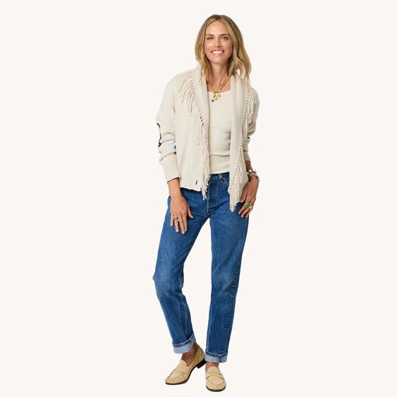 Kerri Rosenthal Fringe Shawl Collar Cardigan - Image 6