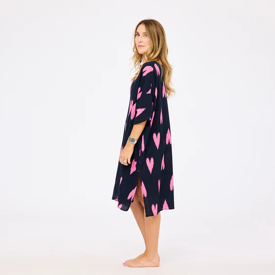 Kerri Rosenthal Roper Ikat Heart Cover-Up - Image 3