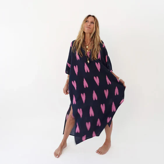 Kerri Rosenthal Roper Ikat Heart Cover-Up - Image 4