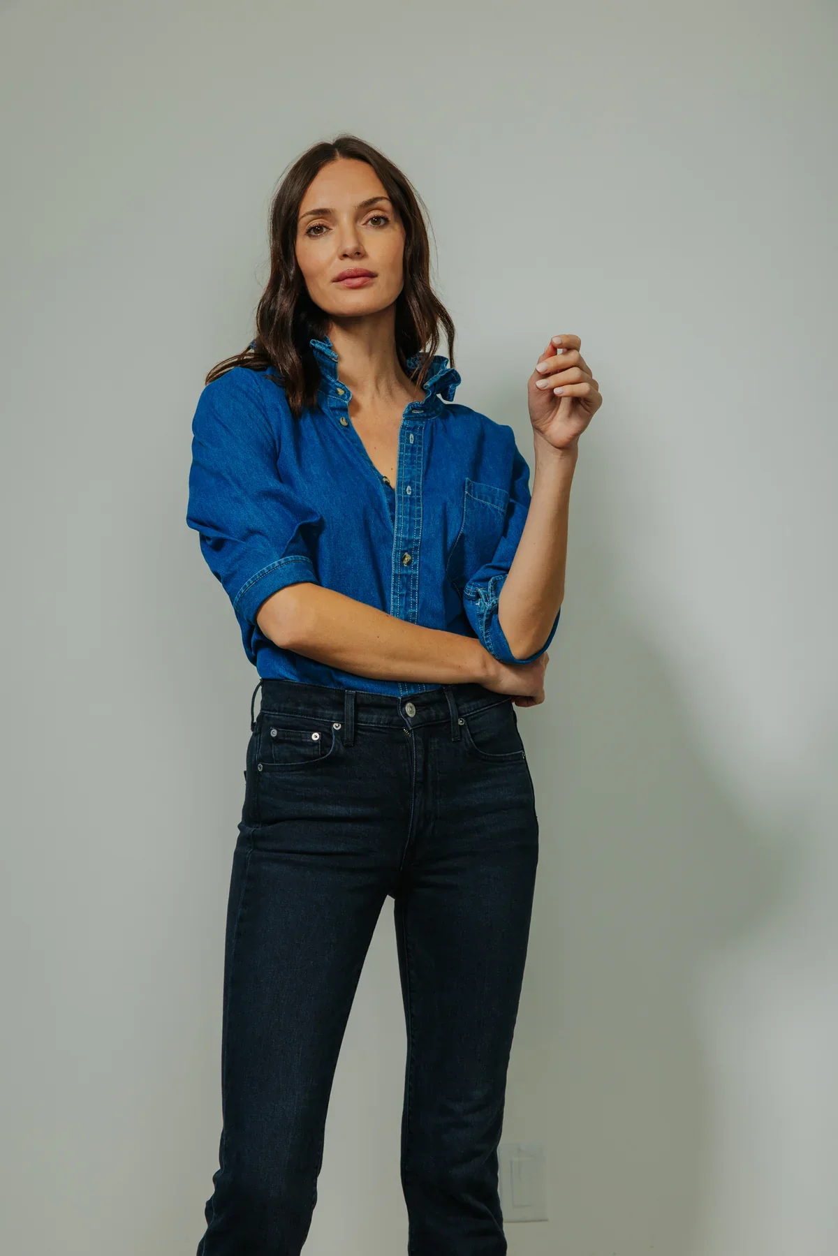 KMJ Southern Lover Shirt, Denim - Image 6