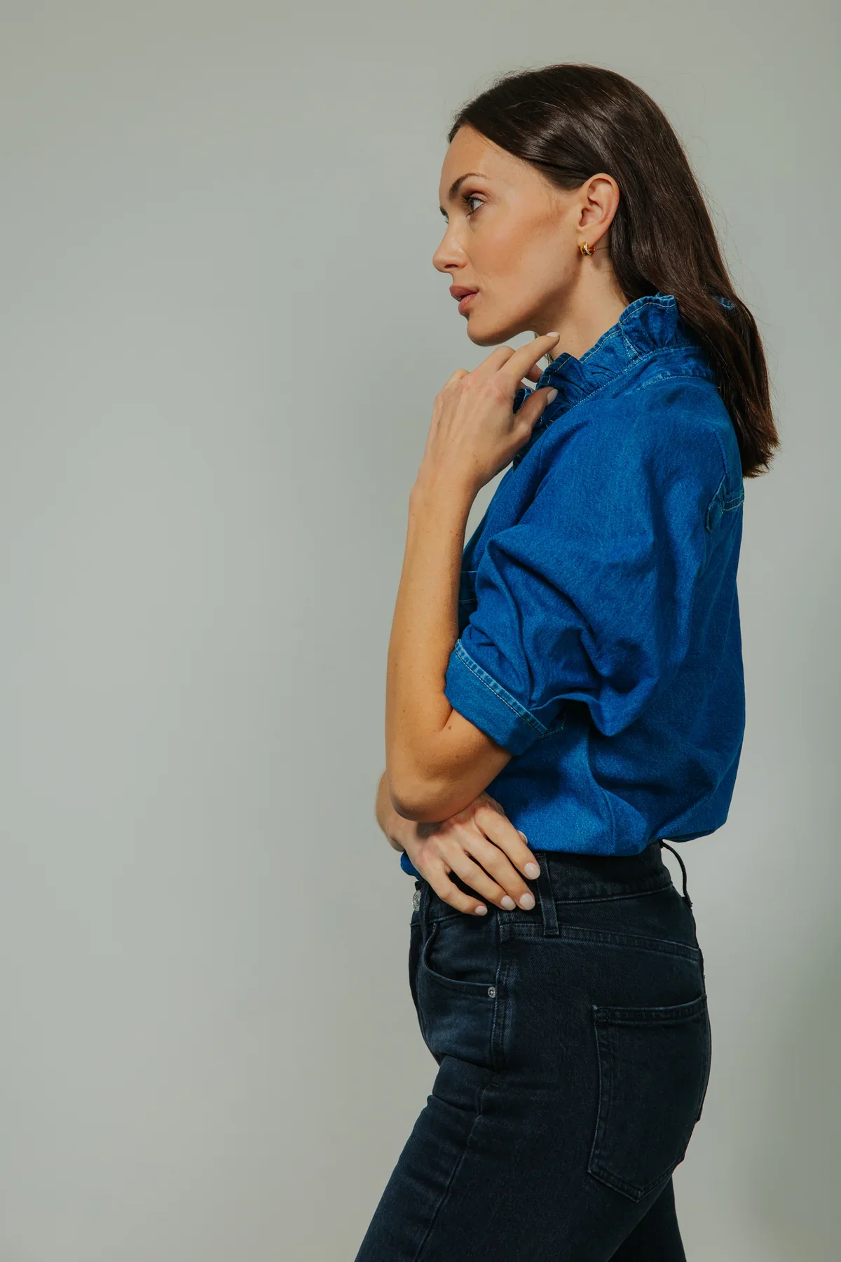 KMJ Southern Lover Shirt, Denim - Image 7