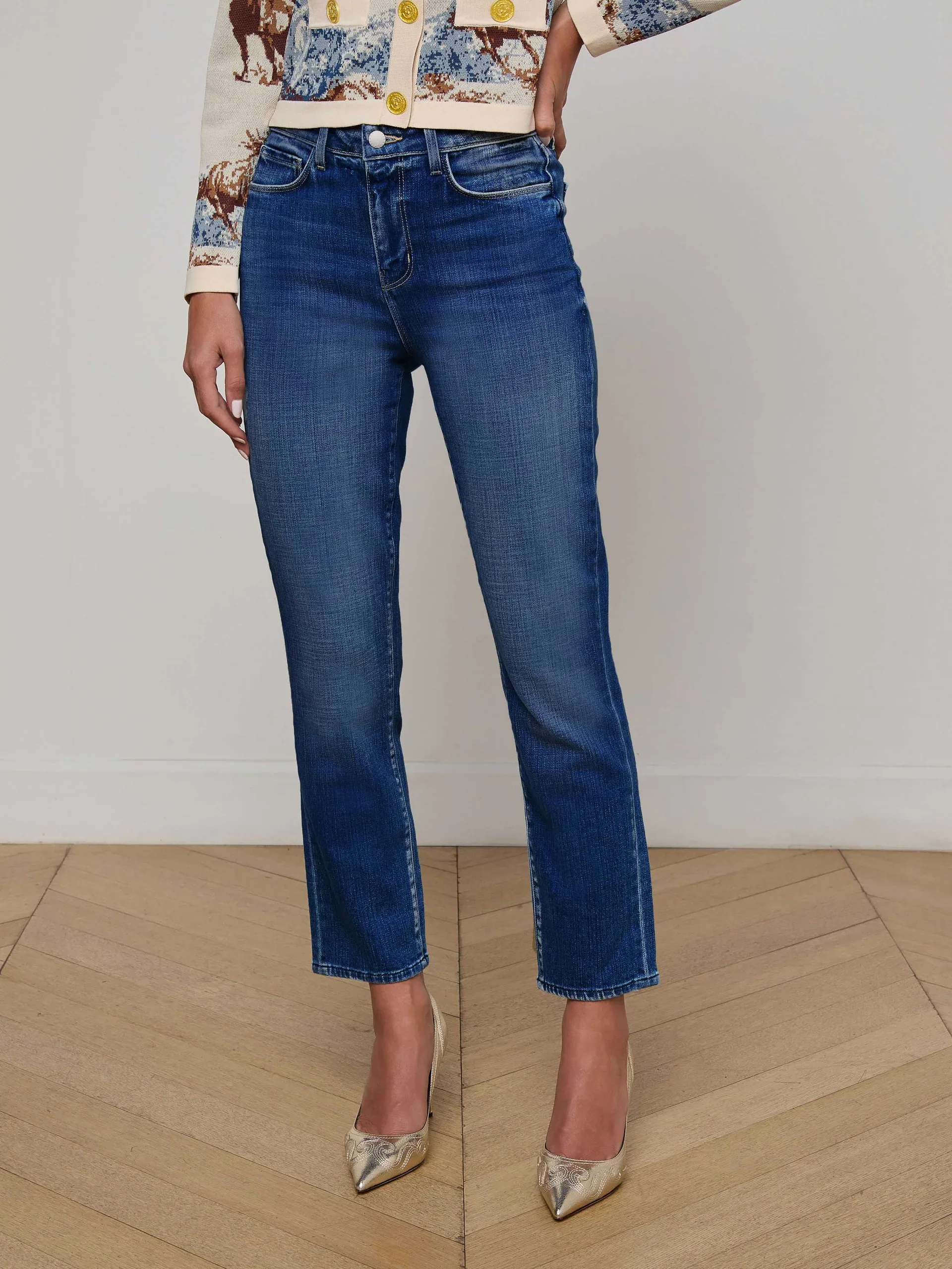 L'Agence Celestia Ultra High Rise Slim Jean - Image 2
