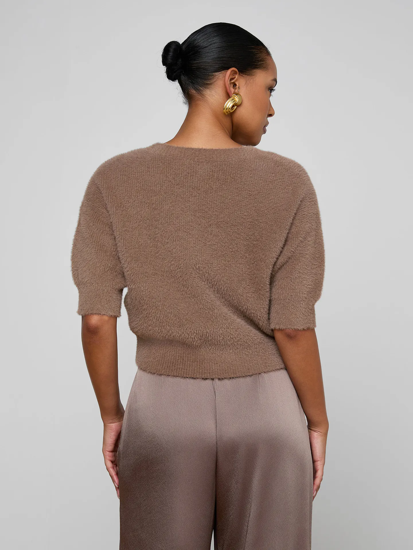 L'Agence Guinevere Short Sleeve Crop Crew - Image 3