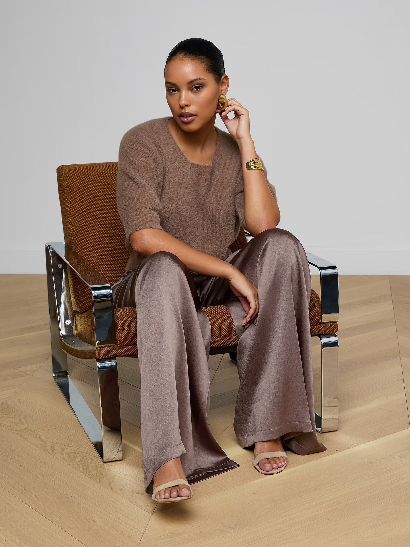 L'Agence Guinevere Short Sleeve Crop Crew - Image 4
