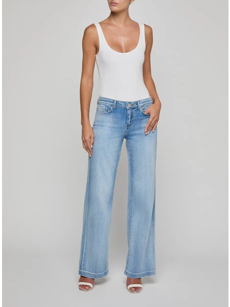 L'Agence Joanne Low Rise Wide Leg Jean - Image 4