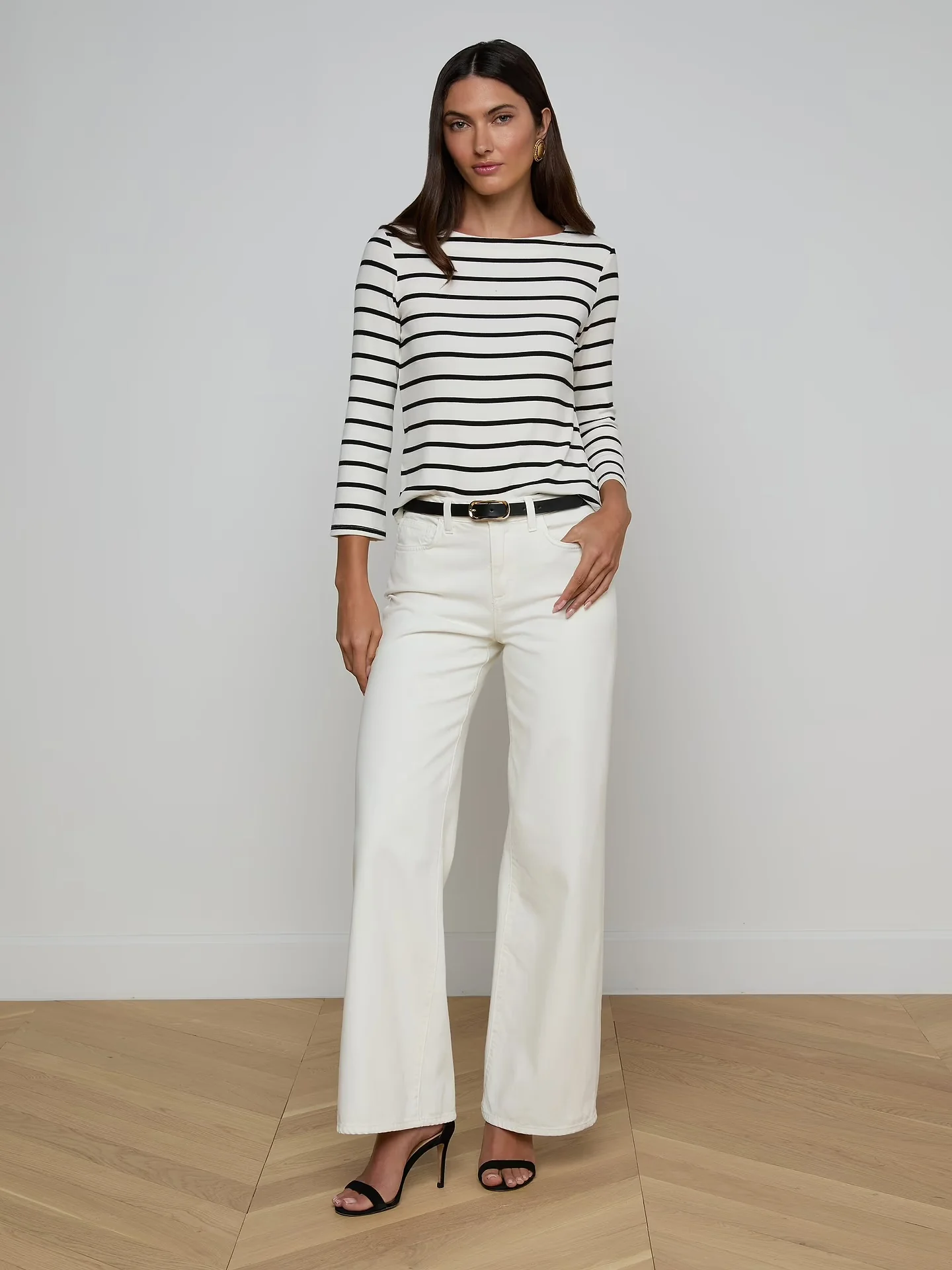 L'Agence Lucille Boatneck Shirt - Image 4