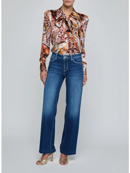 L'Agence Scottie High Rise Wide Leg Jean - Image 6