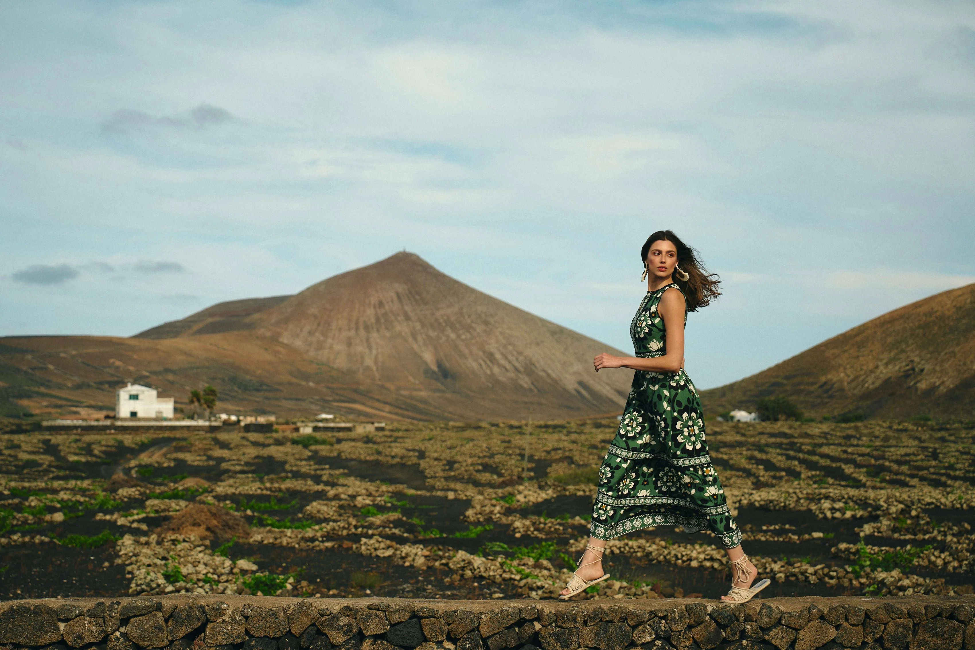 Leo & Ugo Floral Print Sleeveless Dress - Image 2