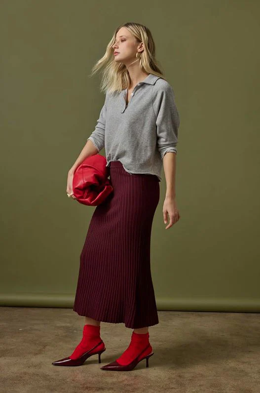 Lilla P Straight Rib Skirt - Final Sale - Image 3