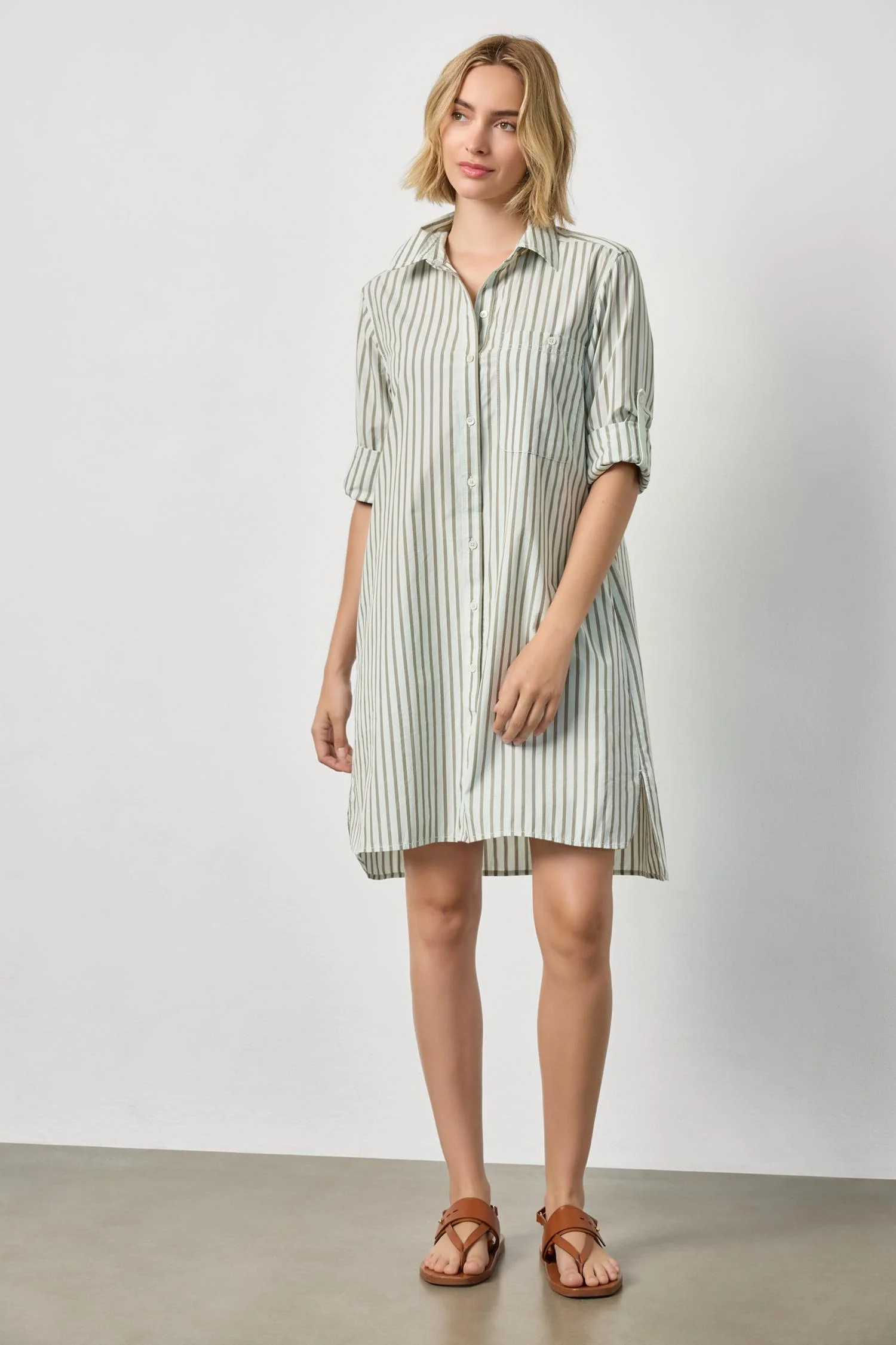 Lilla P Striped Shirt Dress - Image 3