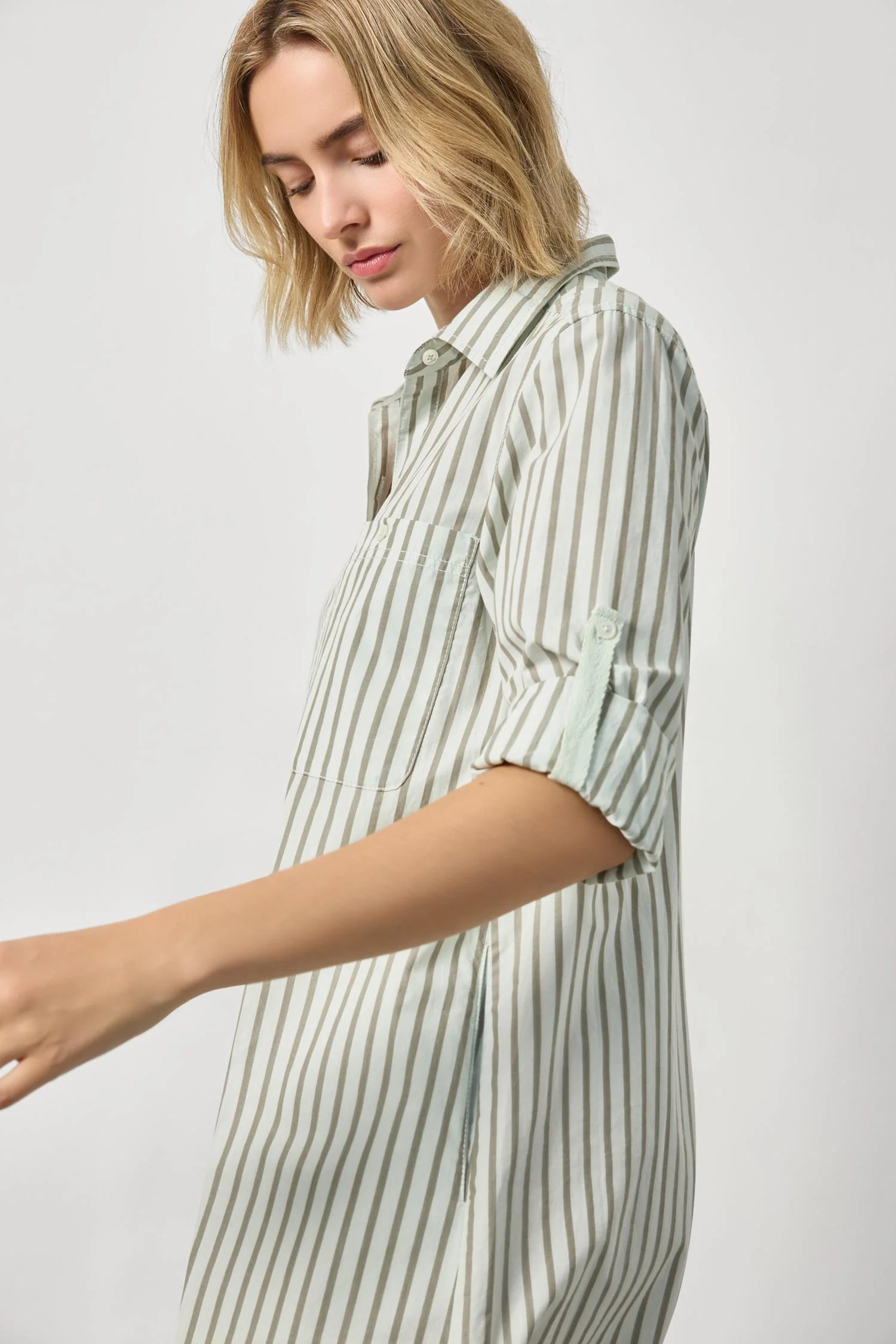 Lilla P Striped Shirt Dress - Image 4