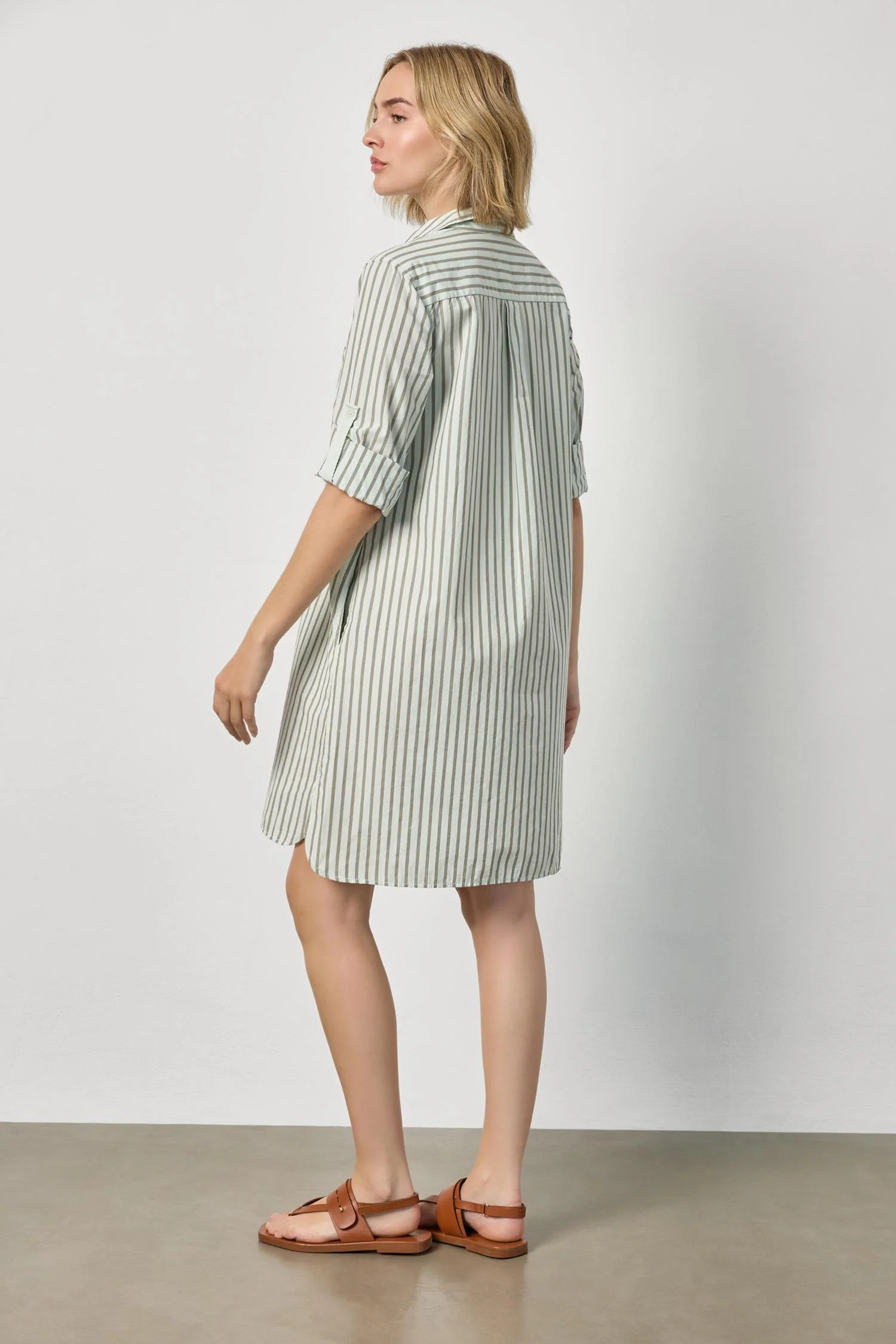 Lilla P Striped Shirt Dress - Image 5