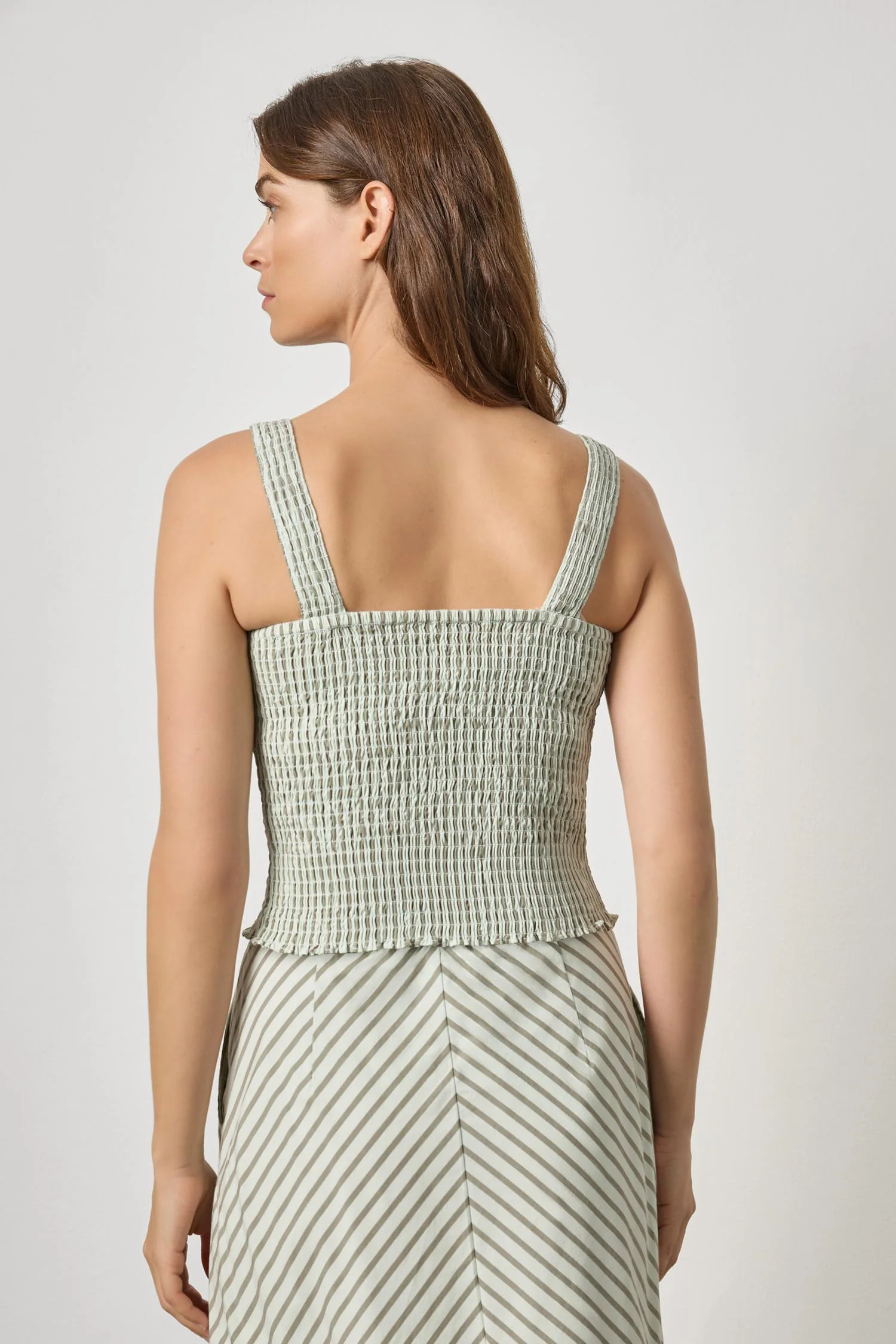 Lilla P Striped Smocked Tank - Image 2