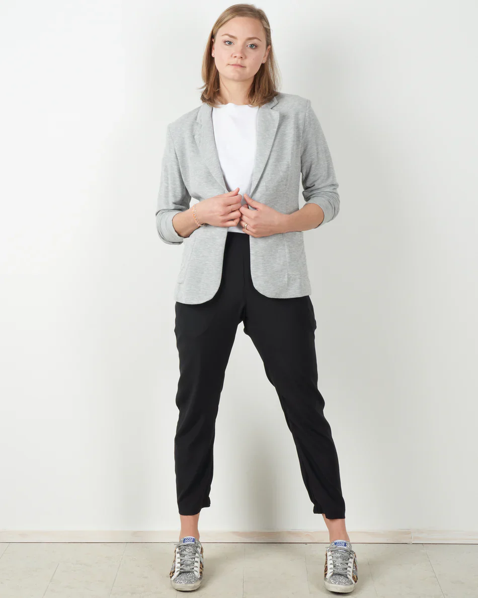 Majestic Filatures French Terry Looped One-Button Blazer - Image 4
