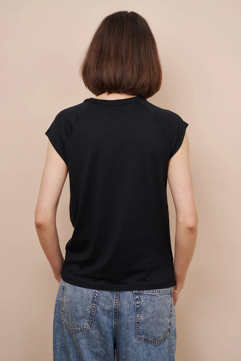 Majestic Filatures Lyocell Cotton Cap Sleeve Crewneck - Image 6