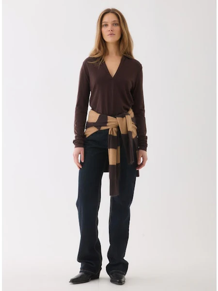 Majestic Filatures Lyocell Cotton Long Sleeve Polo - Image 5