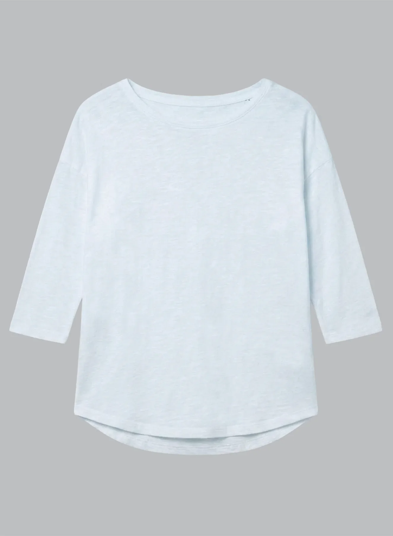 Majestic Filatures Stretch Linen 3/4 Sleeve Semi Relaxed Boatneck - Image 6