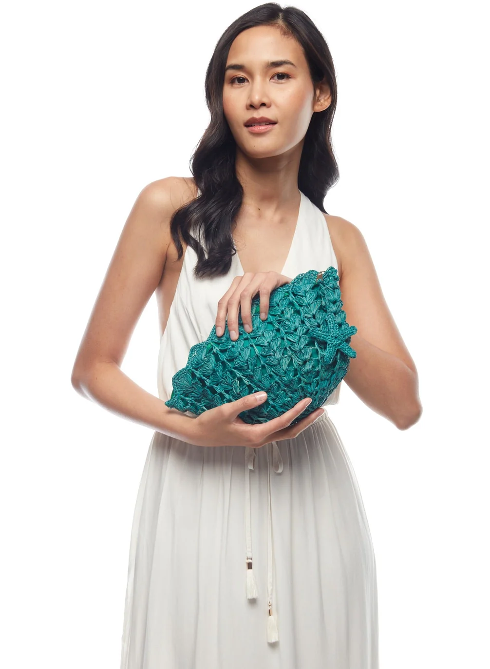 Mar Y Sol Shelley Clutch, Aqua - Image 2