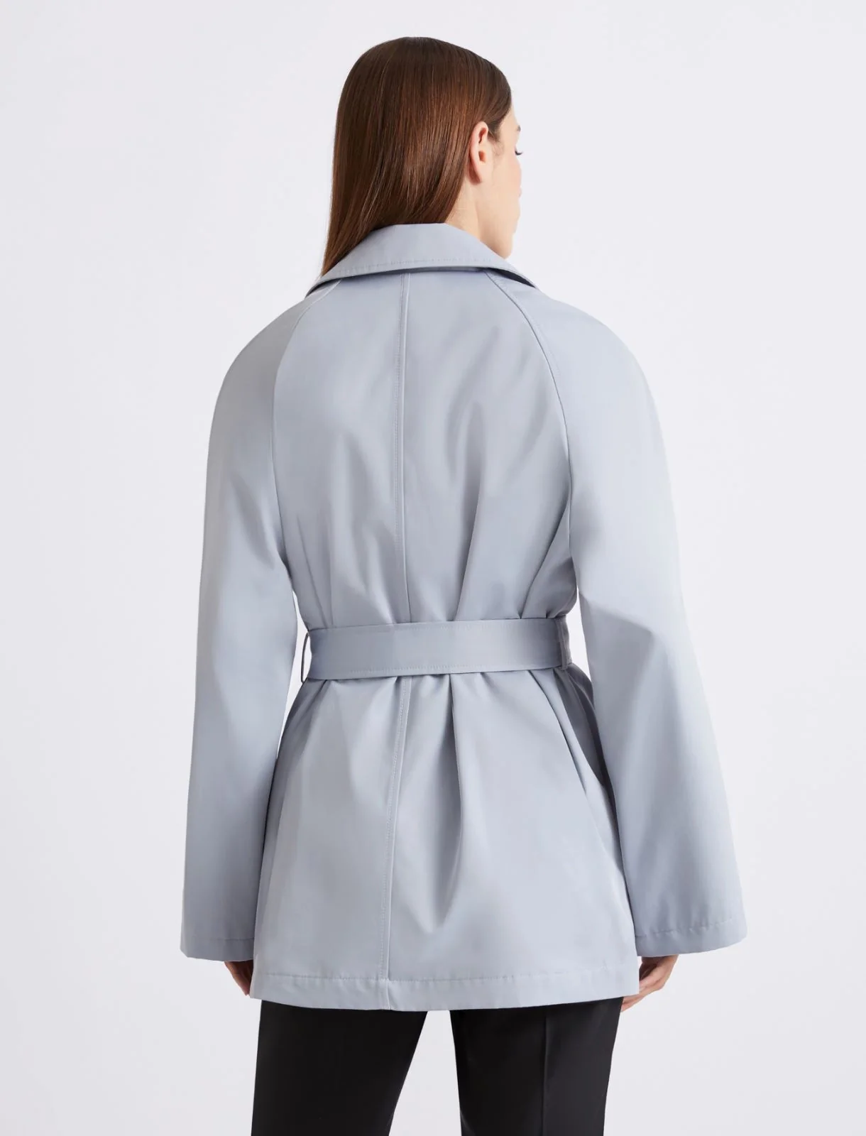 Marella Umido Technical Cotton Trench Coat - Image 3