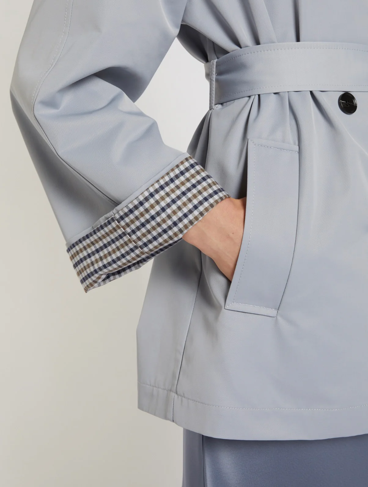 Marella Umido Technical Cotton Trench Coat - Image 6