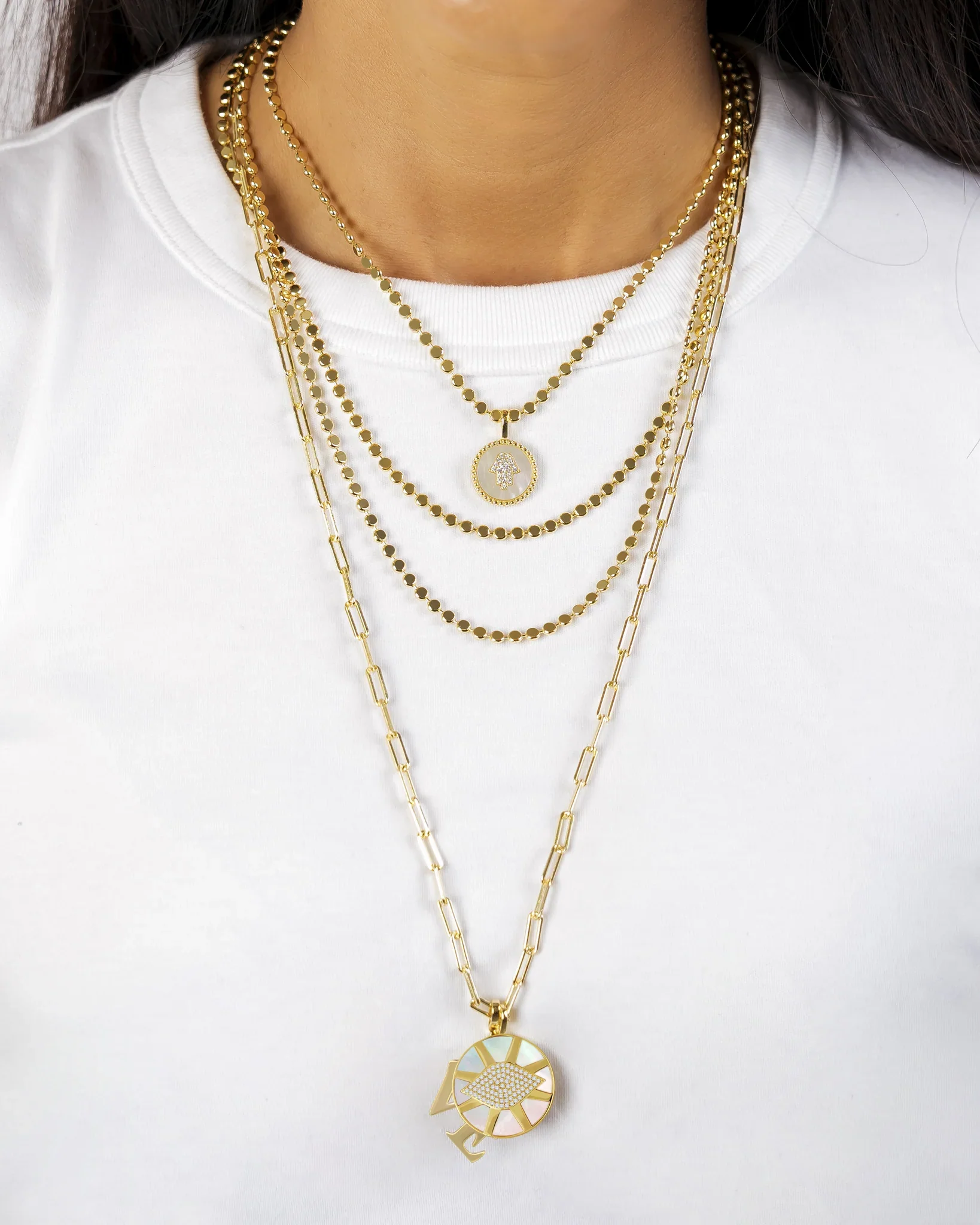 MB Styles Dot Chain, Gold,  Available in 4 Lengths - Image 5