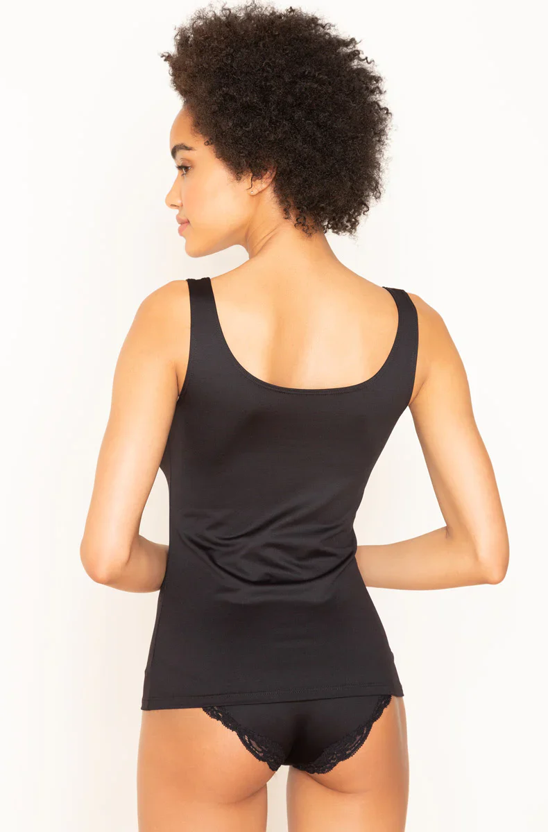 Only Hearts Delicious Low Back Tank, Black - Image 2