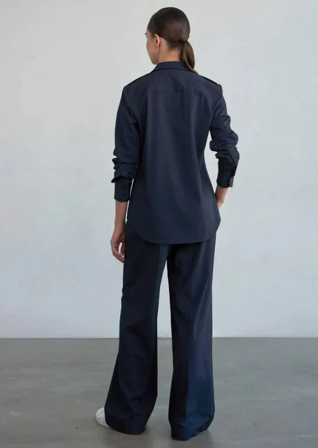 Phoebe Jon Harper Shirt with Epaulettes - Final Sale - Image 2