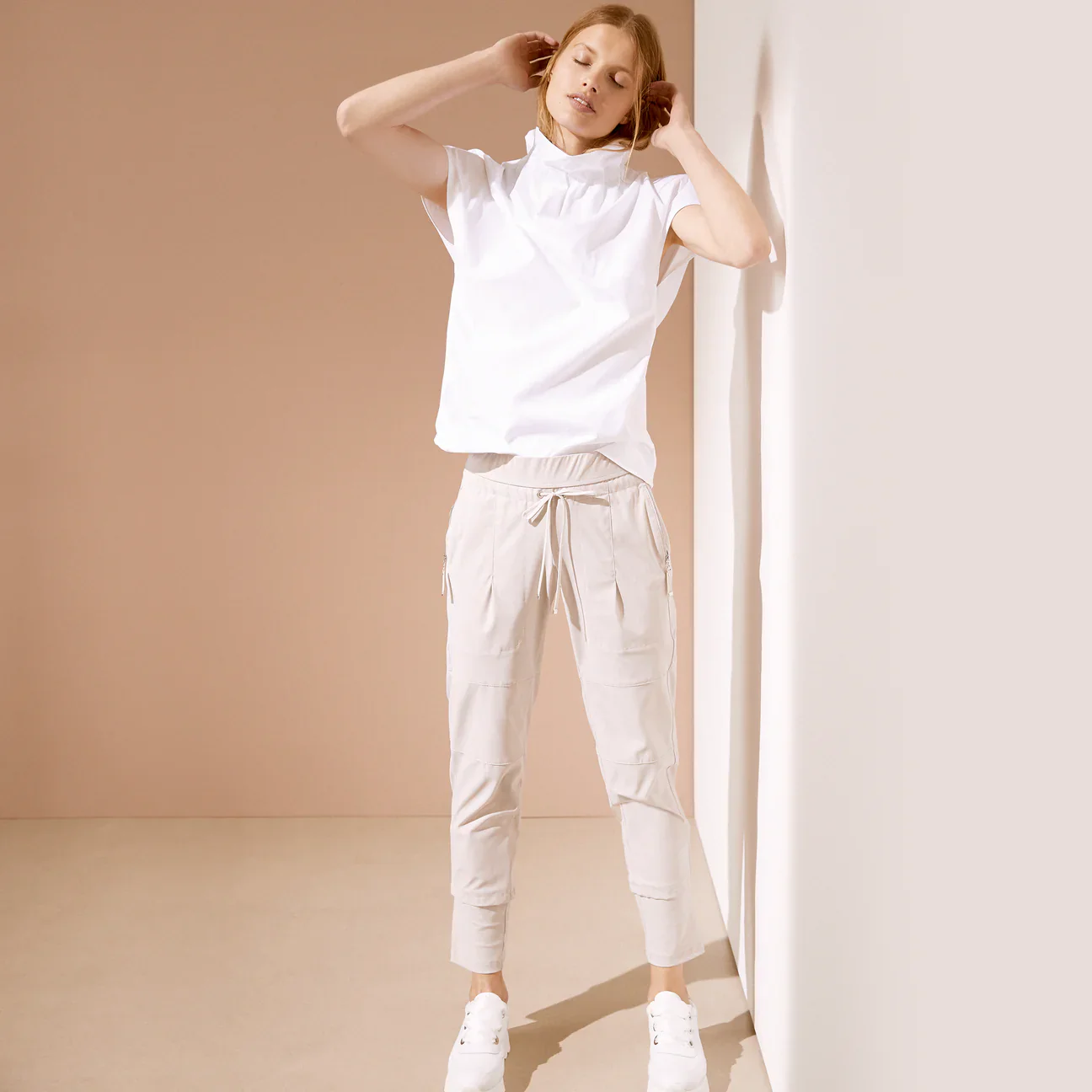 Raffaello Rossi Candy Jogger, Kalk/Chalk - Image 3