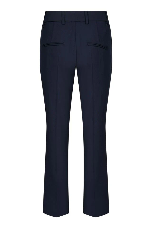 Raffaello Rossi Dora Cropped Trouser, Navy Blue - Image 4